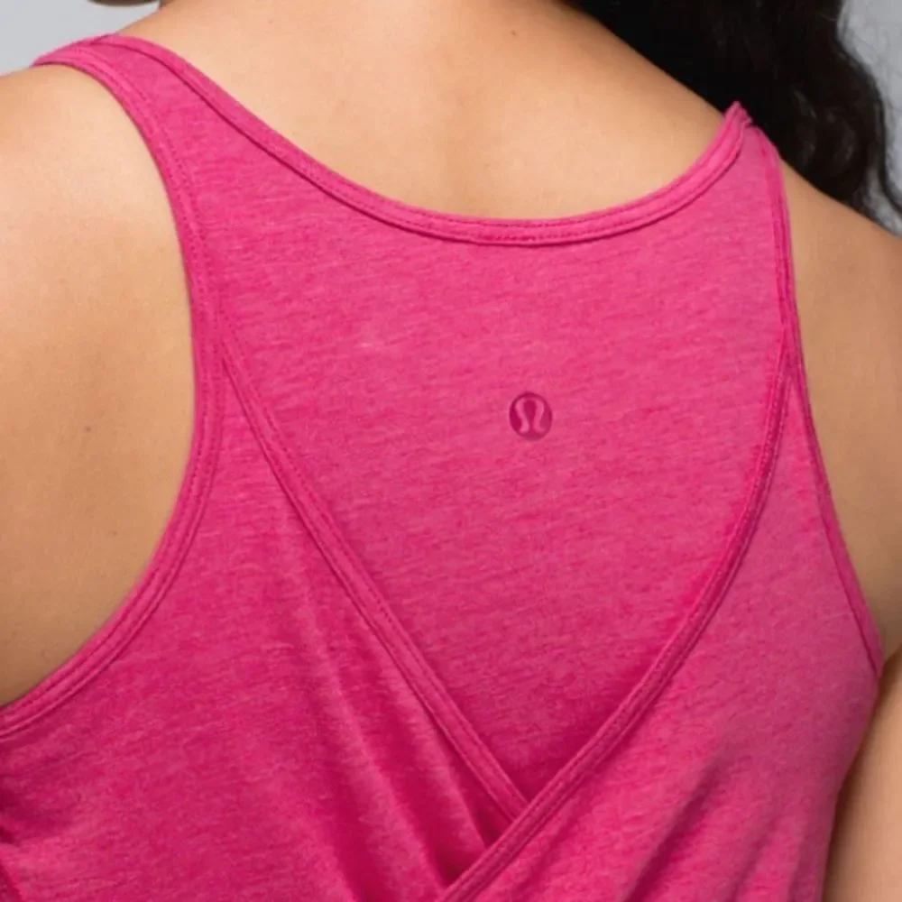 🪦Lululemon Vita Racer Tank Heathered Bumble Berry size 6